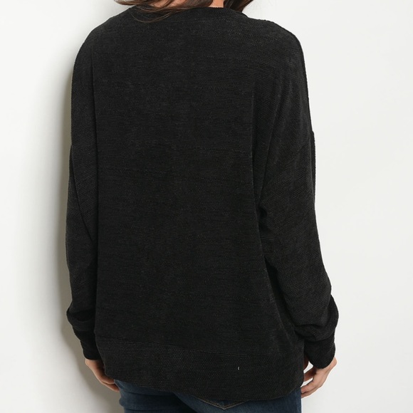 Black Long Sleeve Sweater - Picture 2 of 3